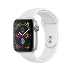 Apple Watch series 4 40mm Silver Aluminum Case with White Sport Band