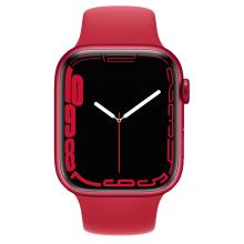 Apple Watch S7 41mm Red Aluminum Case / Red Sport Band