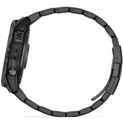 Garmin Fenix 7x Sapphire Solar Carbon Gray DLC Titanium / Carbon Grey DLC Vented Titanium Band