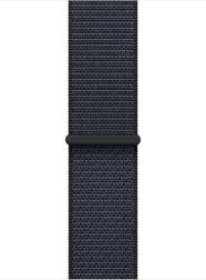 Apple Watch Series 10 46mm Jet Black Aluminum Case with Sport Loop, Ink