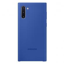 Чехол Samsung Silicone Cover Note10 Blue