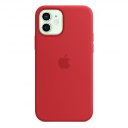 Силиконовый чехол MagSafe для iPhone 12 Pro/iPhone 12, красный цвет (PRODUCT)RED