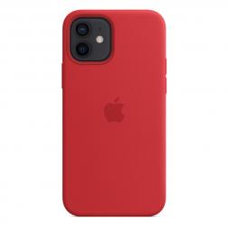 Силиконовый чехол MagSafe для iPhone 12 Pro/iPhone 12, красный цвет (PRODUCT)RED