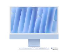 Моноблок Apple iMac 24 Retina 4,5K (M4, 8C CPU/8C GPU, 2024), 16 Гб, 256 Гб SSD, синий (MWUF3)