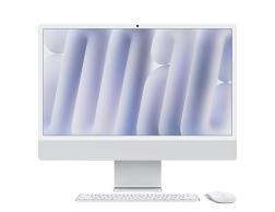 Моноблок Apple iMac 24 Retina 4,5K (M4, 8C CPU/8C GPU, 2024), 16 Гб, 256 Гб SSD, серебристый